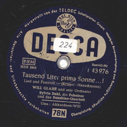 Sylvia Dahl, die Peheiros und das Sunshine-Quartett -...