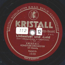 Kristall Knstler-Orchester - Liebeslust und -Leid