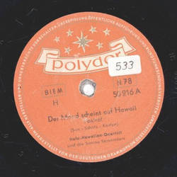 Hula Hawaiian-Quartett - Der Mond scheint auf Hawaii / Du Rose von Samoa