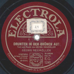 Georg Neumller - Drunten in der grnen Au! / Vor lachen...