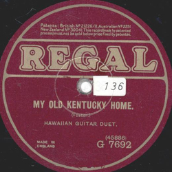 Hawaiian Guitar Duet. - My Old Kentucky Home / Kilima