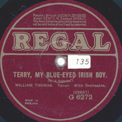William Thomas - Terry, My Blue Eyed Irish Boy / Where The River Shannon Flows
