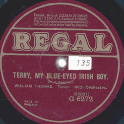 William Thomas - Terry, My Blue Eyed Irish Boy / Where The River Shannon Flows