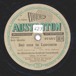 Carl de Groof - Bei uns in Laramie / Wenn die Sonne...