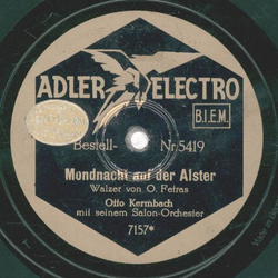 Salon Orchester Ferdy Kauffman - Die Hochzeit der Winde / Otto Kermbach - Mondnacht auf der Alster