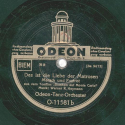 Odeon Tanz Orchester - Fiesta / Das ist Liebe der Matrosen