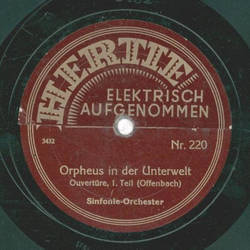 Sinfonie Orchester - Orpheus in der Unterwelt 1. Teil / 2. Teil