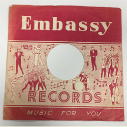 Original Embassy Cover fr 25er Schellackplatten