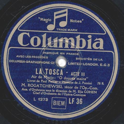 M. Rogatchewski - La Tosca 1. Teil / 2. Teil