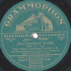 Franz Vlker - Rokoko-Stndchen / Der Zarewitsch