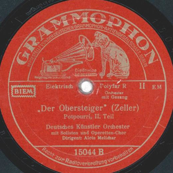 Deutsches Knstler Orchester - Der Obersteiger, Potpourri