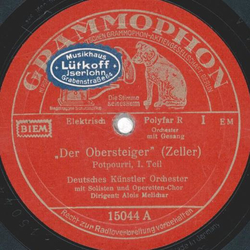Deutsches Künstler Orchester - Der Obersteiger, Potpourri