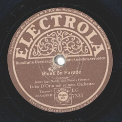 Lubo Dório - Blues on Parade / Apple Honey
