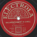 Alfred Cortot - Balladenfragment in G-Moll / Impromptu in...
