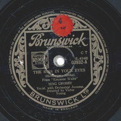 Bing Crosby - The Kiss In You Eyes / Friendly Moutaines