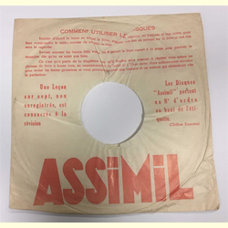 Original Assimil Cover fr 25er Schellackplatten A1 C