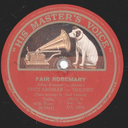 Fritz Kreisler - Rondino / Fair Rosmary