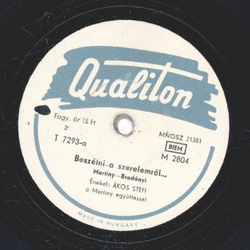 kos Stefi - Beszlni a szerelemrl / Rumba negra