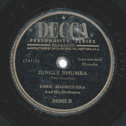 Enric Madriguera - Ballerina / Jungle Rhumba