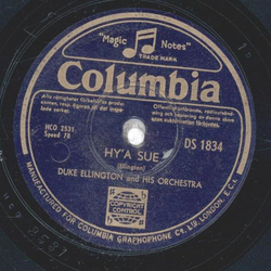 Duke Ellington - HyA Sue / Progressive Gavotte 