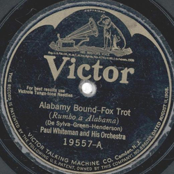 Paul Whiteman and his Orchestra - Alabamy Bound / Call of...