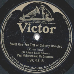 Paul Whiteman and his Orchestra - By the Shalimar / Sweet One
