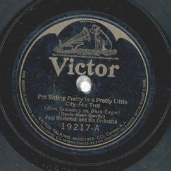 Paul Whiteman and his Orchestra - Im sitting pretty in a pretty Little / Arcady