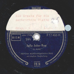 Hotcha Mundharmonika-Trio - Some of these Days / Jolly Joker Rag