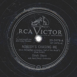 Dinah Store - Nobody `s Chaising Me / My Heart Cries For You