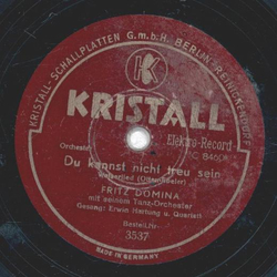 Erwin Hartung - Arm in Arm mit dir / Du kannst nicht treu sein