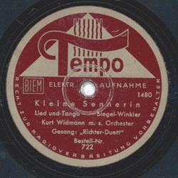 Kurt Widemann, Richter Duett - Kleine Sennerin / Die...