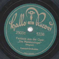 Concert Orchester - Fantasie aus der Oper Meistersinger  / Pilgerchor aus  Tannenhuser 