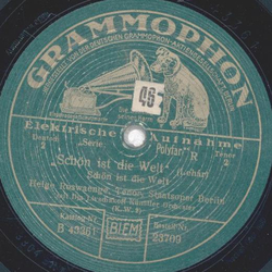 Helge Roswaenge - Schn ist die Welt