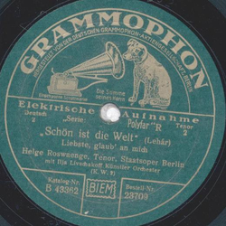 Helge Roswaenge - Schn ist die Welt