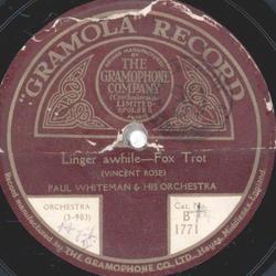 Paul Whiteman - Linger Awile / Roamin To Wyomin