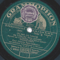 Paul Godwin Tanz-Orchester - Du hast mir heimlich die...