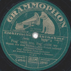 Paul Godwin Tanz-Orchester - Du hast mir heimlich die Liebe ins Haus gebracht / Frag nicht wie, frag nicht wo