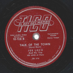 Joe Loco -  Blue Moon / Talk Of The Town