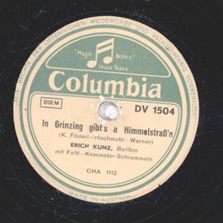 Erich Kunz - In Grinzing gibt´s a Himmelstraß´n / Secht´s...