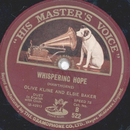 Olive Kline and Elsie Baker - Whispering Hope / Abide...