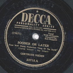 Gertrude Nielsen - Sooner Or Later / Thats Good Enough For me