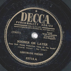 Gertrude Nielsen - Sooner Or Later / Thats Good Enough...