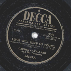 Carmen Cavallaro - Love Will Keep Us Young / Brahms Hungarian Dance No. 4