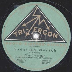 Blas Orchester D. Adolf Becker - Unter dem Sternenbanner / Kadetten Marsch