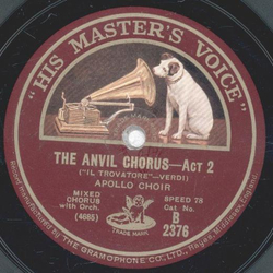 Apollo Choir - The Anvil Chorus Act 2 / The Pilgrims Chorus Act 3