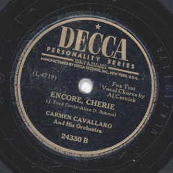 Carmen Cavallaro - Dream Girl / Encore, Cherie