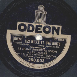 Le Grand Orchestre Odon - La Vague / Les Mille Et Une Nuits
