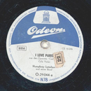 Humphrey Lyttelton und seine Band - I Love Paris / The...