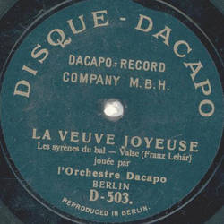 lOrchestre Dacapo - La Veuve Joyeuse 