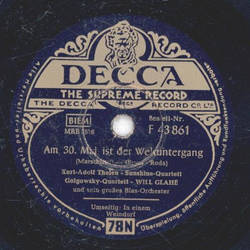 Kurt Adolf Thelen - Am 30. Mai ist der Weltuntergang / In...